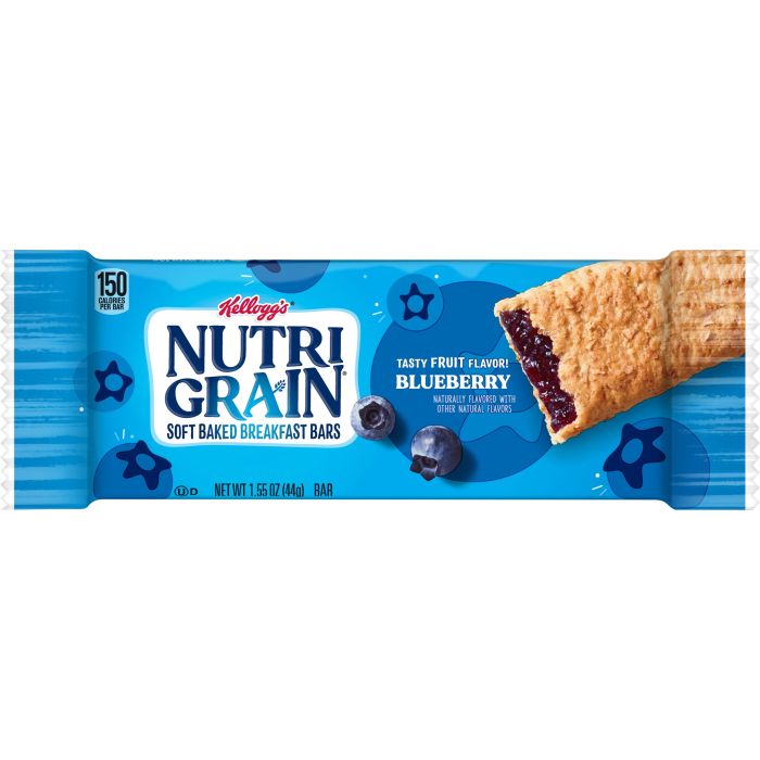 Nutrigrain bar nutrition facts blueberry