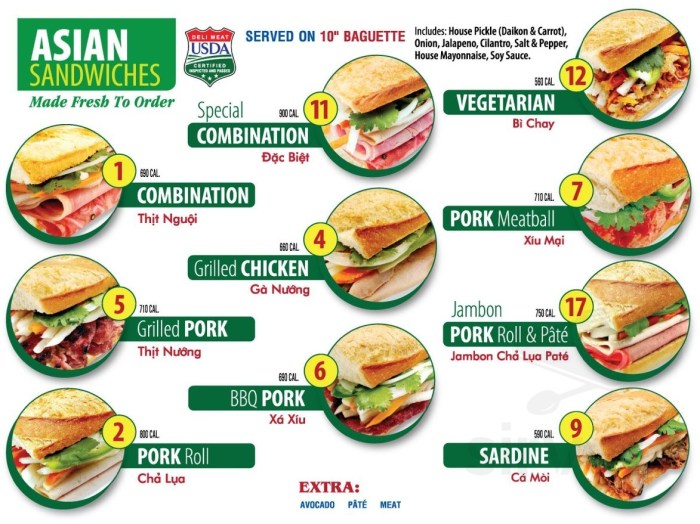 Lee's sandwiches nutrition facts